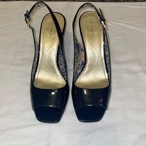 Tahari Navy Blue Low Heel
